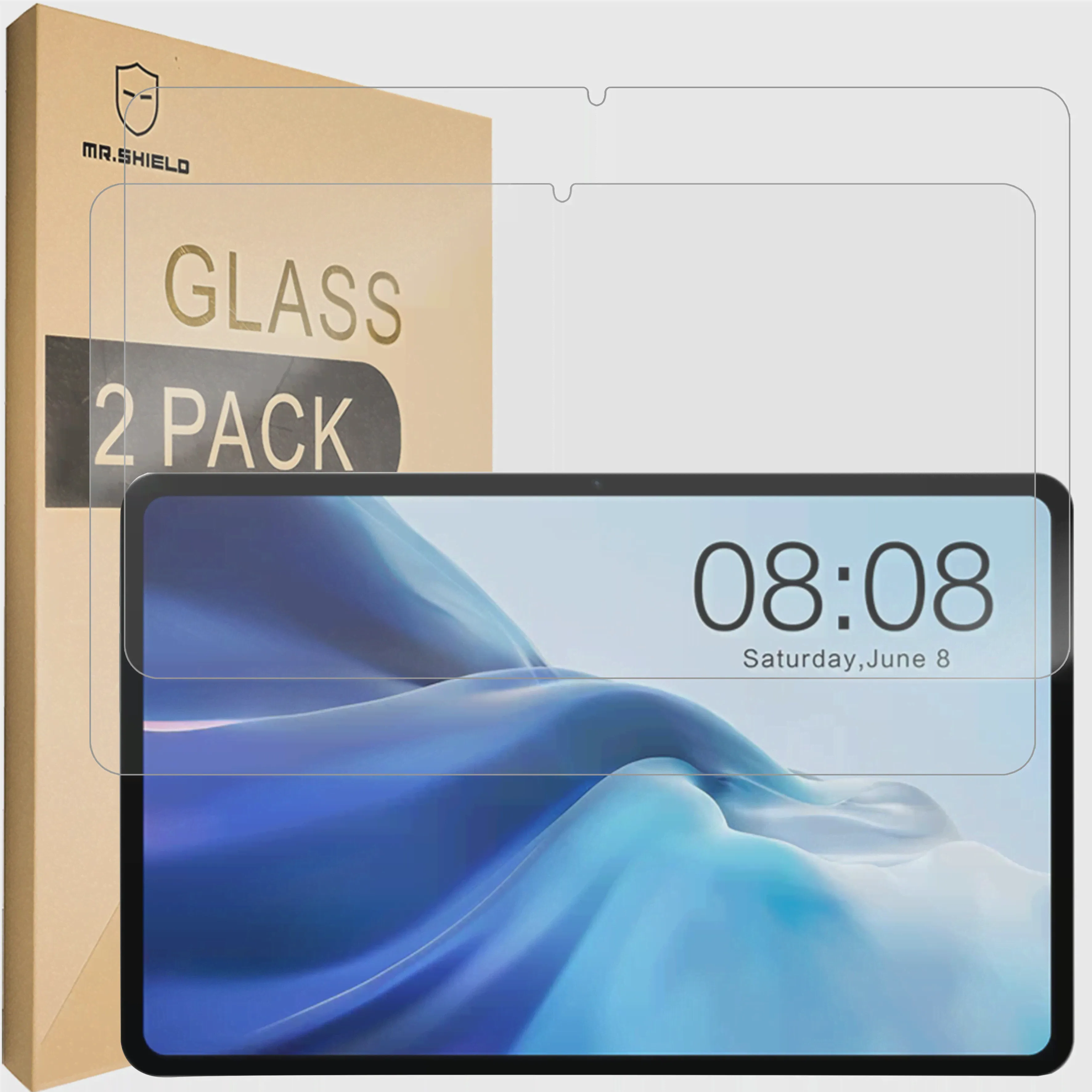 Защитная пленка Mr.Shield [2 упаковки] Для планшета TECLAST T50 / TECLAST T50 Pro 2023 11 Дюймов [Закаленное стекло] [Твердость 9H] Экран