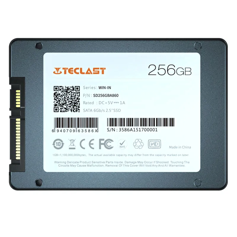 Оригинальный твердотельный накопитель (TECLAST) 256 ГБ SSD с интерфейсом SATA3.0 Высокопроизводительная память, отборные частицы, стабильная и совместимая, доступна для игр и офисной работы, бесплатна-2