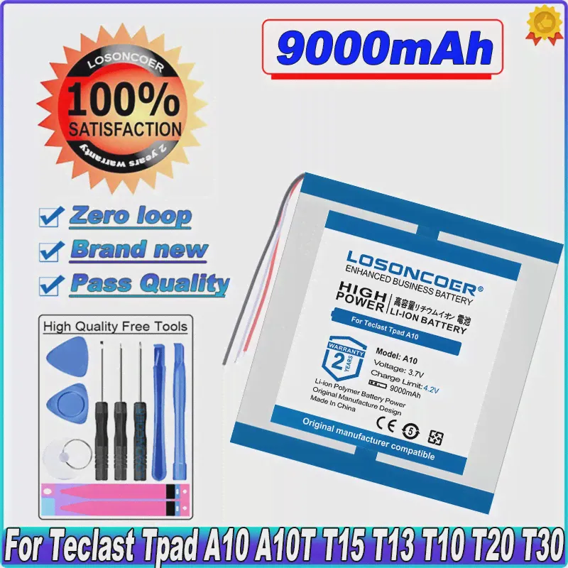 🛍 Аккумулятор для планшета Teclast Tpad A10 A10T A10S T10 T20 T30 T13 T15 M2, 9000 мАч-3
