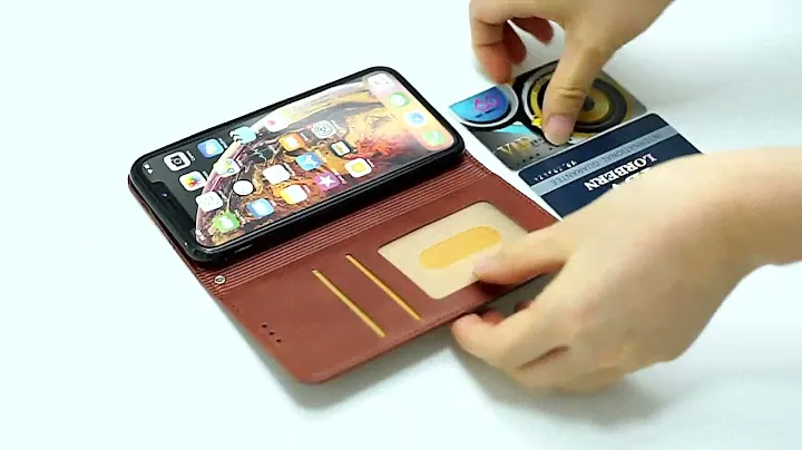 PU Leather Stand Flip Cover Mobile Case